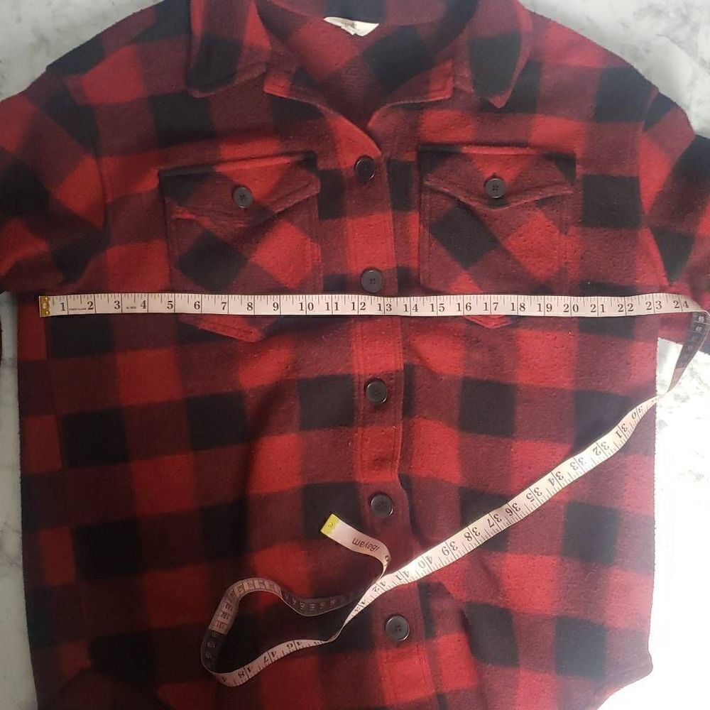 Terra‎ & Sky Red and Black Plaid Button Up Jacket - Picture 10 of 16